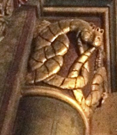 An Ouroboros in the Abbey of Saint-Germain-des-Prés, found at the occasion of ESCI 2016 Paris FR.
